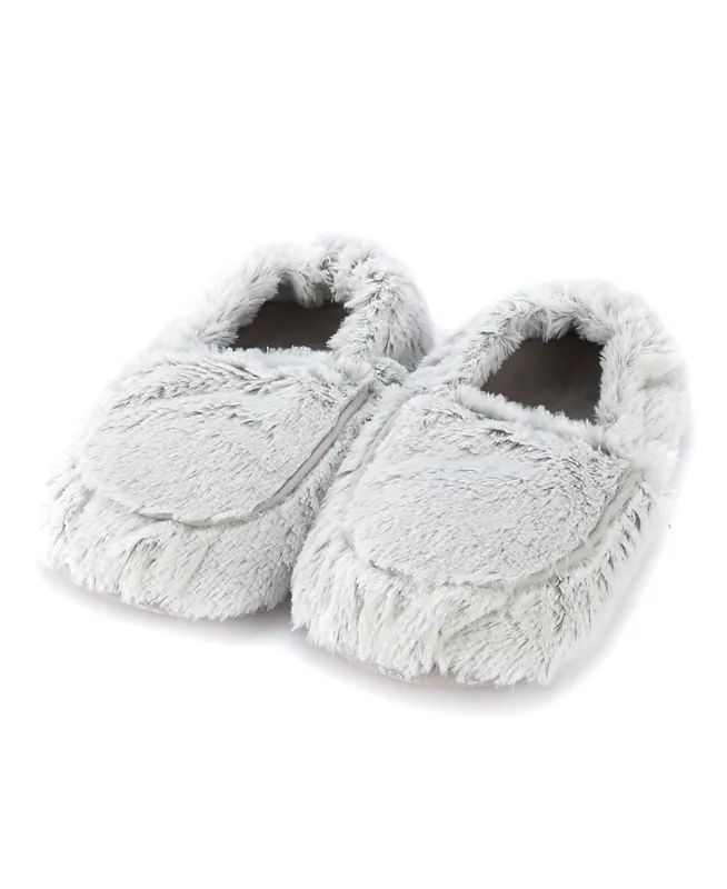 Marshmallow Microwavable Slippers Gray Size 6-10 Us