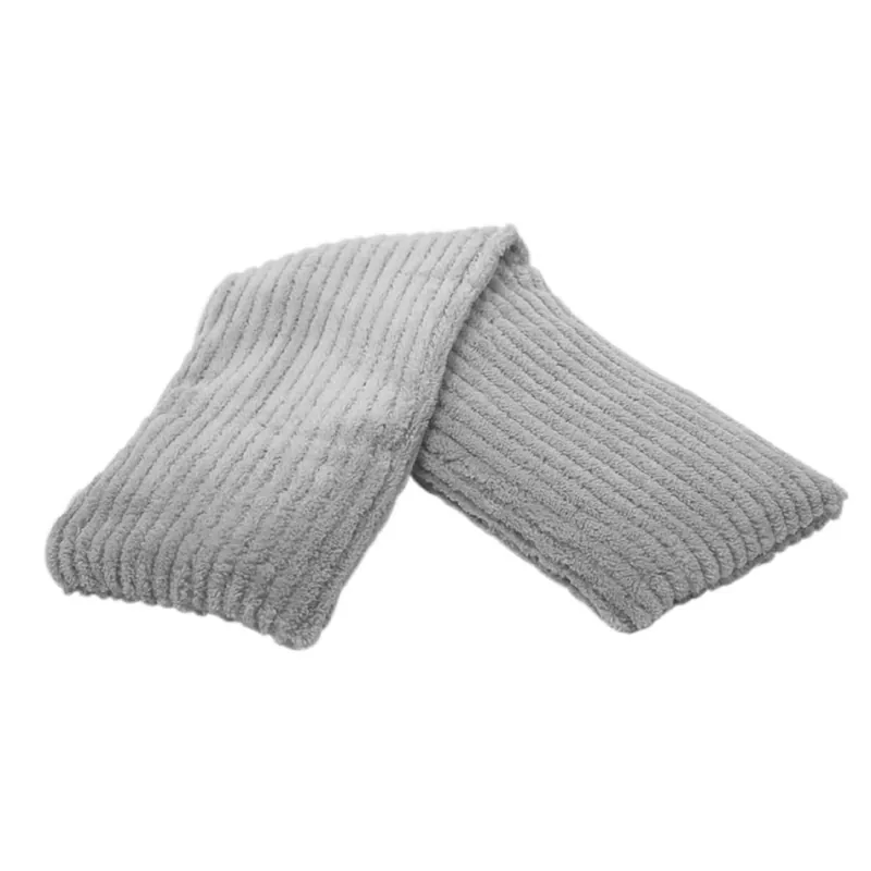 Warmies Hot-Pak Gray Ribbed Neck And Shoulder Wrap 1 Pk