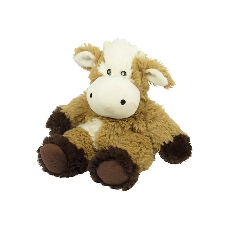 Cozy Plush Junior Cow Stuffed Animal 6.5 In Brown