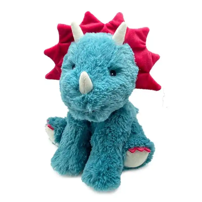 Triceratops Stuffed Animal Plush Toy - Blue/pink - 13 Inches Tall