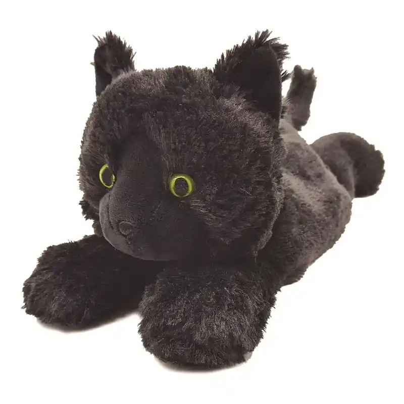 Warmies Black Cat Plush Stuffed Animal, 15 Inch