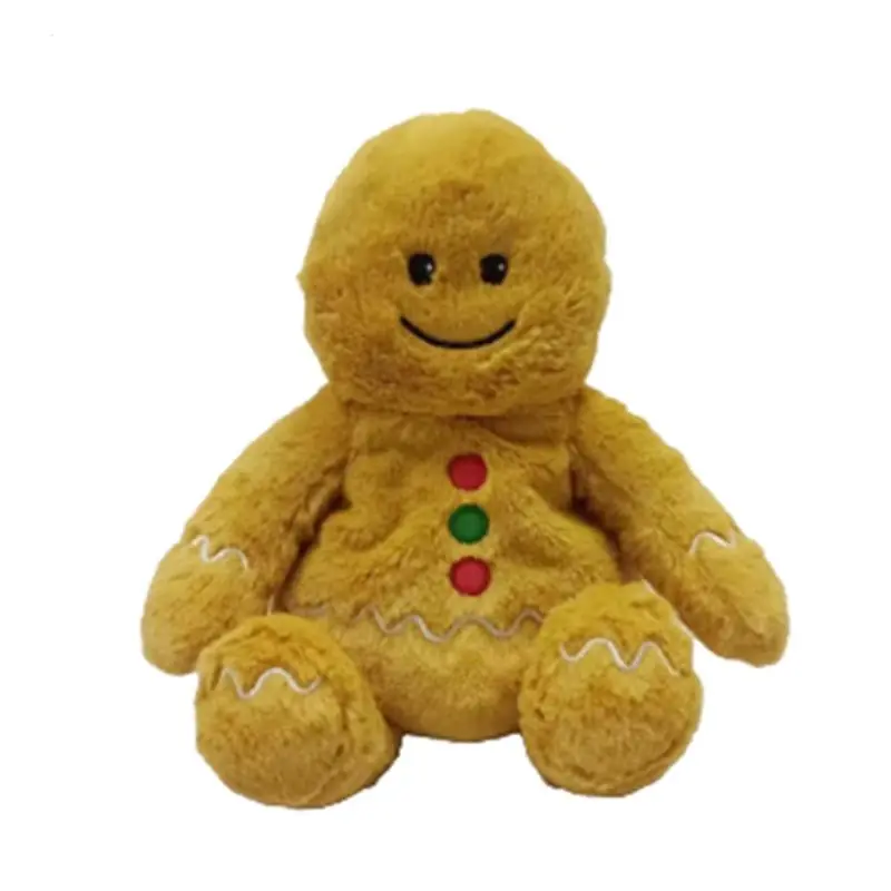 Warmies Gingerbread Boy Plush Stuffed Animal, Brown, 12.2 Inches