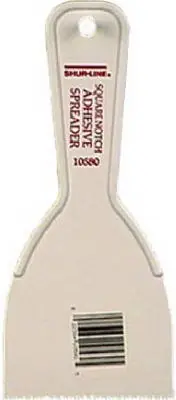 Adhesive Spreader, Square-Notch, 3-In.