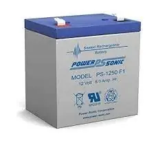 Ps1250f1 12v 5ah Sealed Lead Acid Rechargeable Battery With F1 Terminal