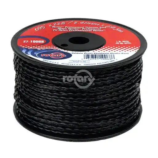 Black Rotary Vortex Trimmer Line 0.095 X 230‘ Small Spool For Weed Eater Trimmers