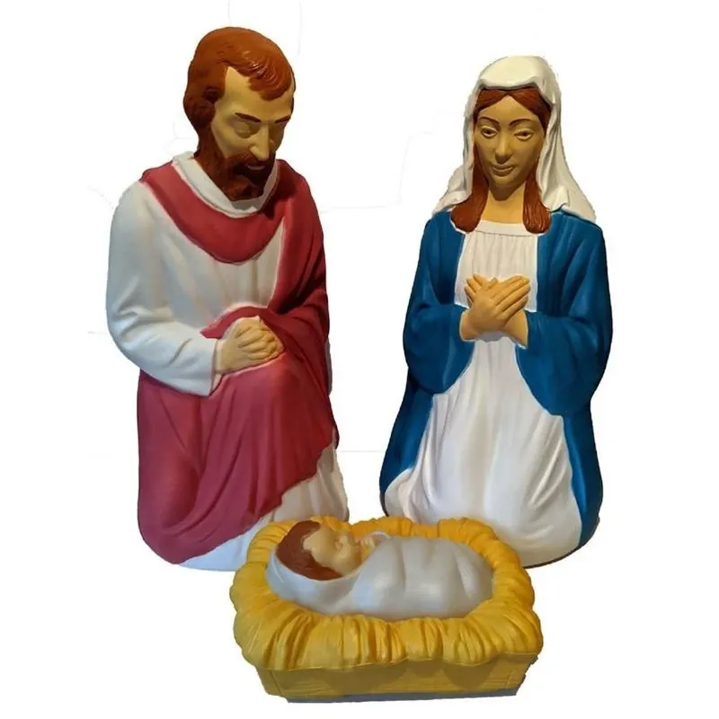 28‑inch LED Nativity Scene – Union Products Blow‑Molded Holiday Decoration