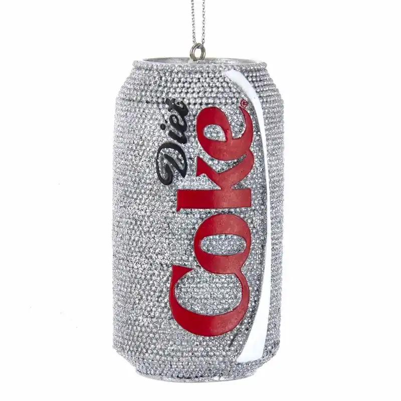 Kurt S. Adler Silver Diet Coke Can Christmas Ornament 3 Inch