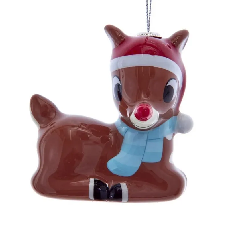 Kurt S. Adler Rudolph Decoupage Christmas Ornament