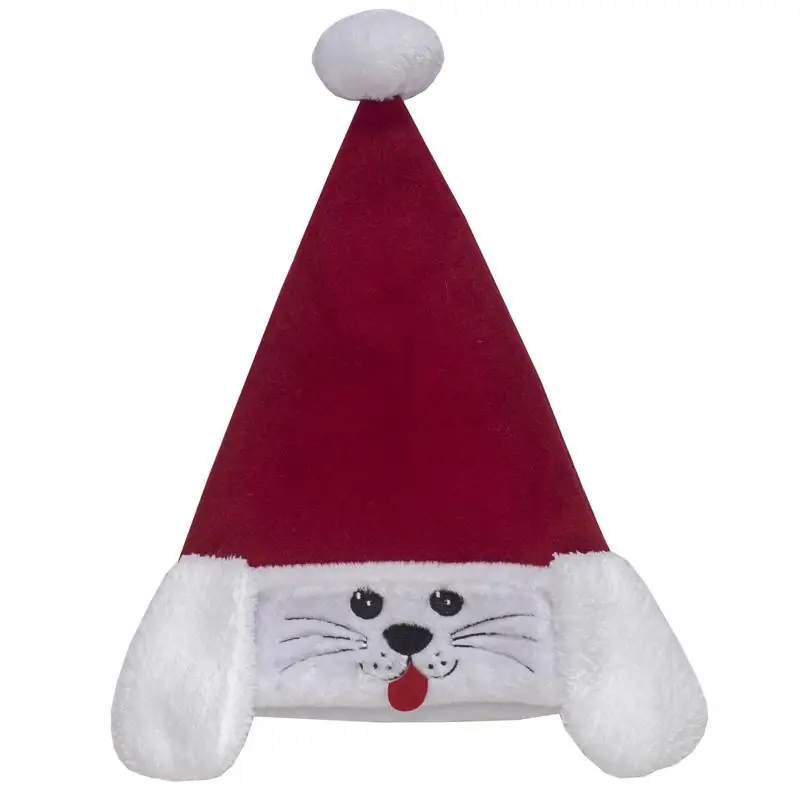 Dyno 17 Inch Red And White Polyester Santa Hat