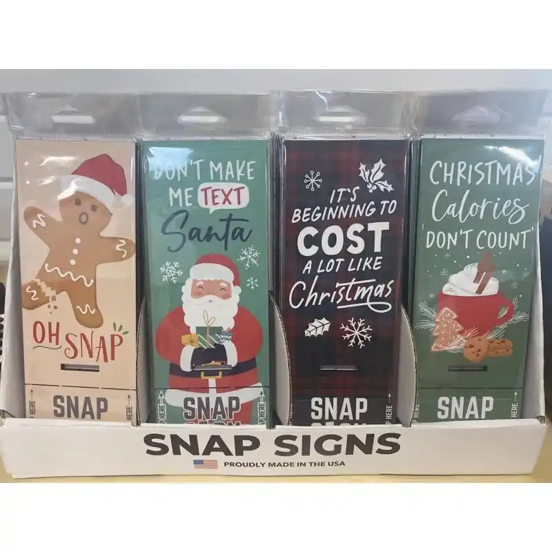 P Graham Dunn Assorted Snap Sign Table Decor, Wood Material, 10.45 X 5.1 X 14.7 Inches