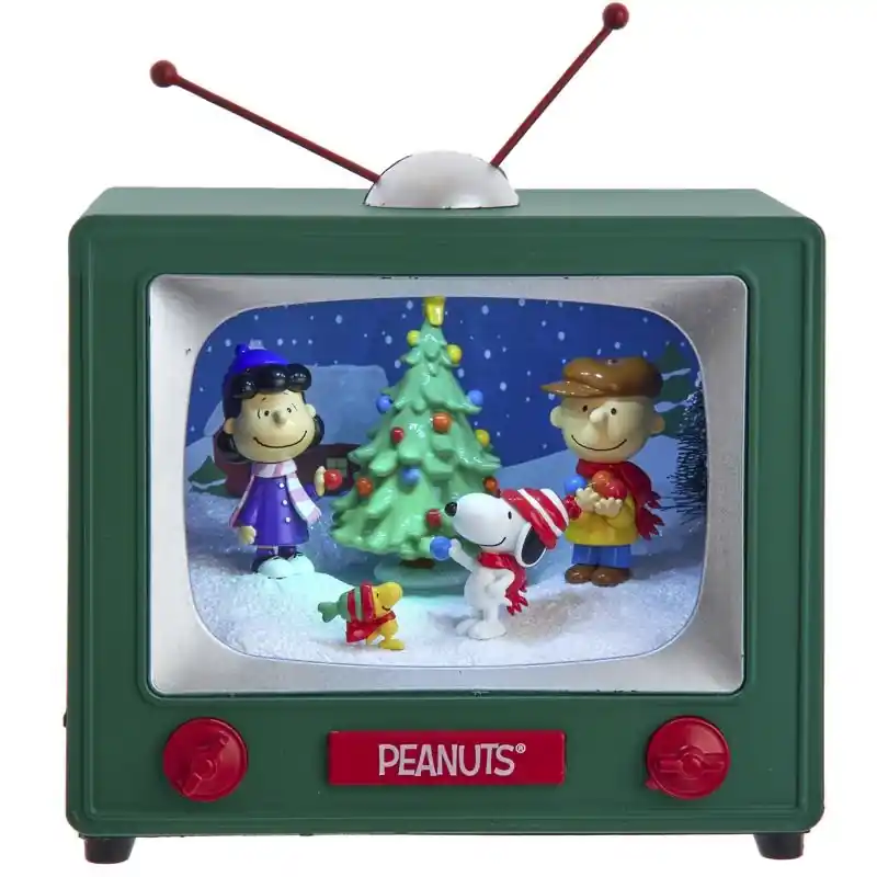 Kurt S. Adler Peanuts Tv Outdoor Scene Musical Table Decor 5.7 Inch
