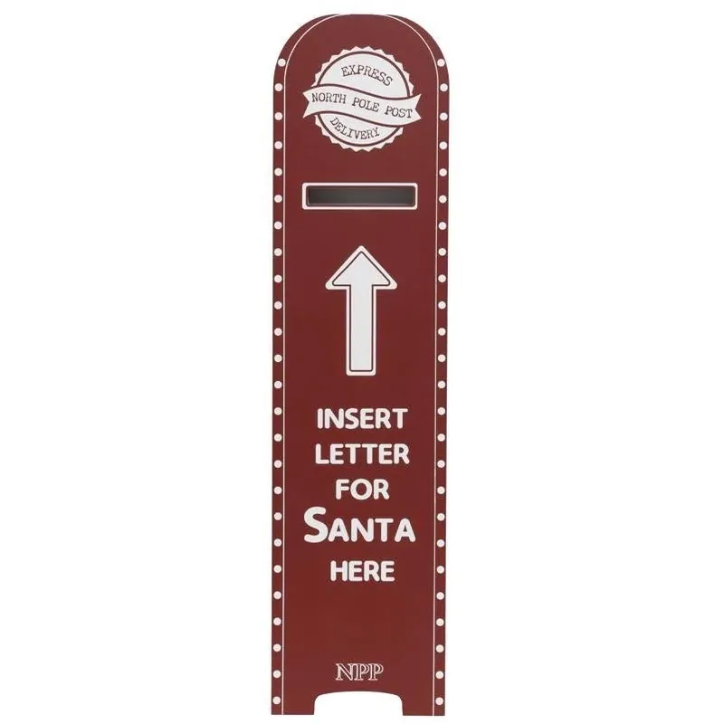 Dyno 40‑Inch Red & White Mailbox‑Style Porch Sign – Bold Outdoor Décor