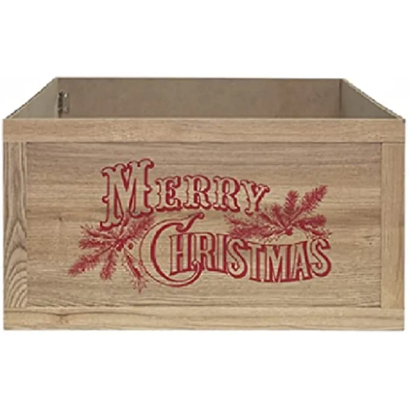 Tree Stand Crate Cover, Merry Christmas, 20 X 11 In.