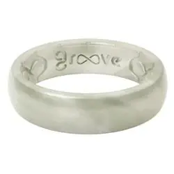 6017271 Women‘s Round White Ring, Silicone And Water Resistant