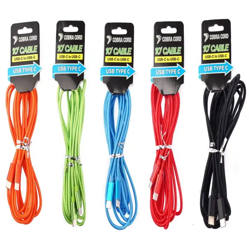 Diamond Visions Cobra Cord USB Type C Cable 1 Pk