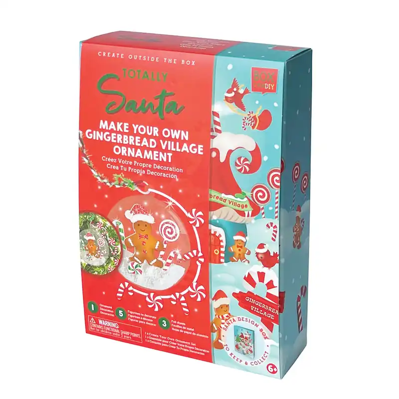 Totally Santa Make Your Own Gingerbread Village Ornament Multicolored