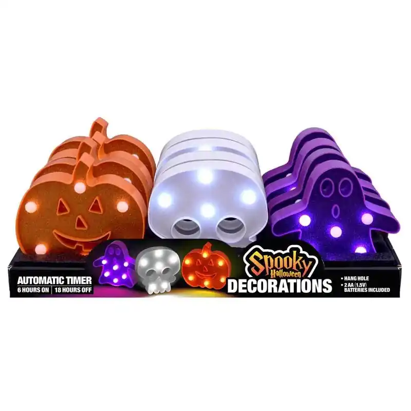 4.5 In. Led Spooky Halloween Decor - Battery Operated