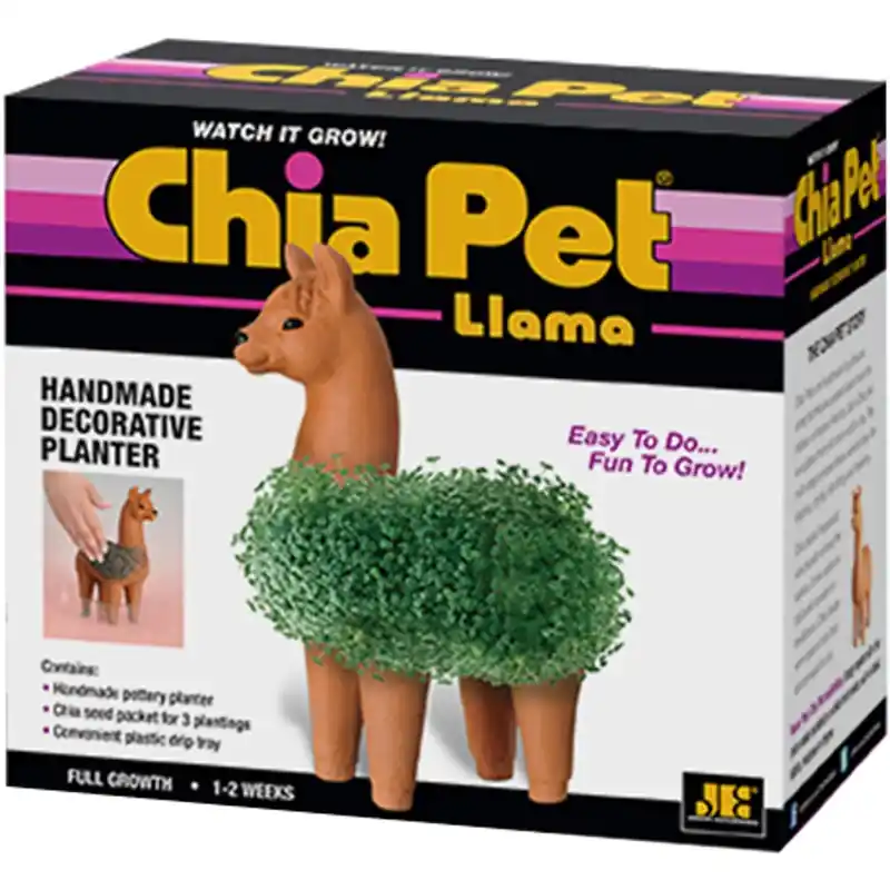 Chia Pet Llama Decorative Planter Clay 1 Pk