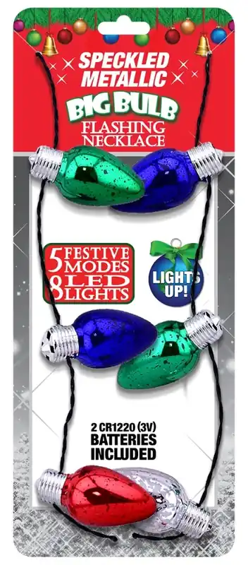 Magic Seasons Scorpion Master Big Bulb Flashing Necklace 1 Pk