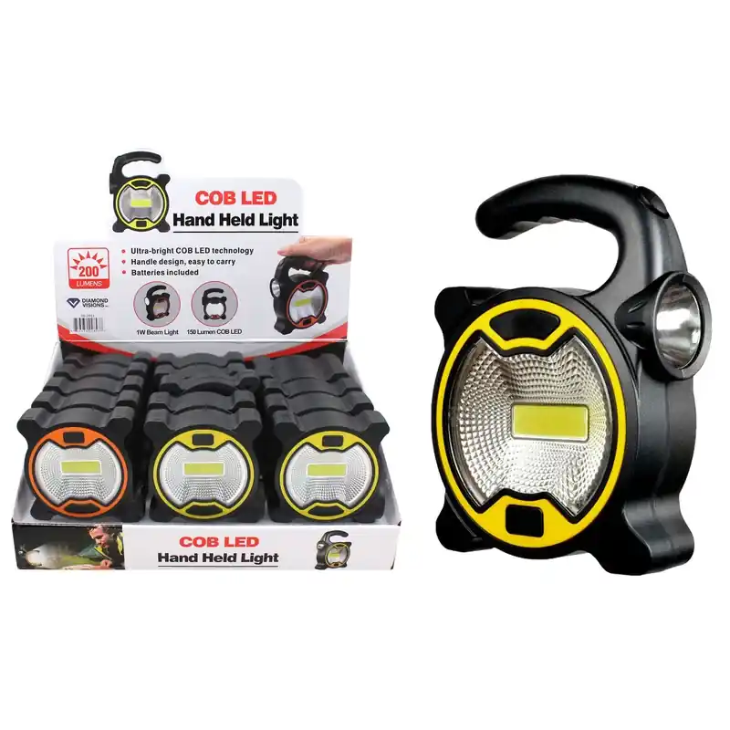 Diamond Visions COB Hand-Held Worklight Plastic 1 Pc