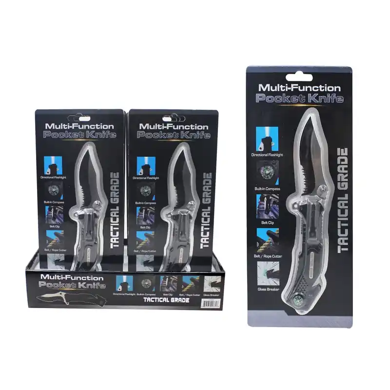 Diamond Visions Multi-Function Pocket Knife Black 1 Pc