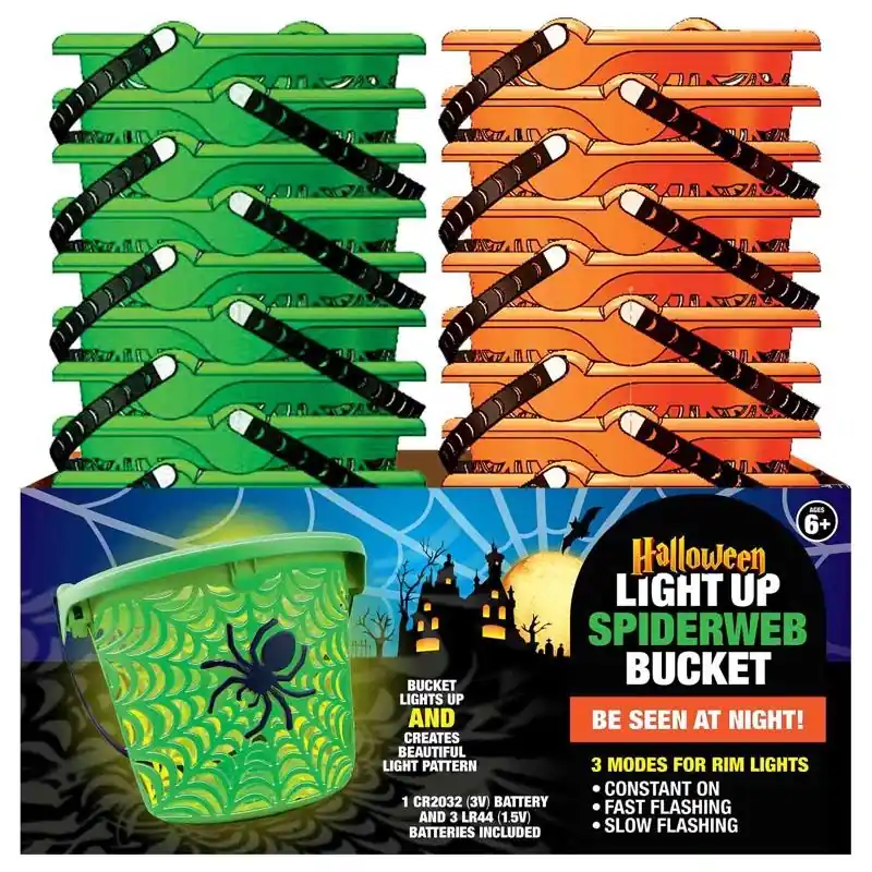 Magic Seasons Halloween Bucket Plastic 1 Pk