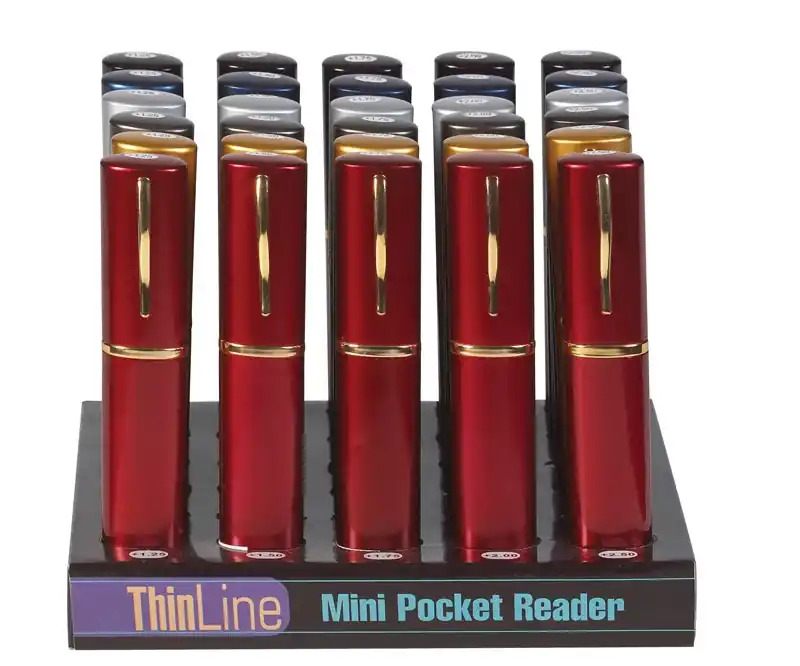 Diamond Visions Assorted Thinline Tube Reading Glasses 1 Pk