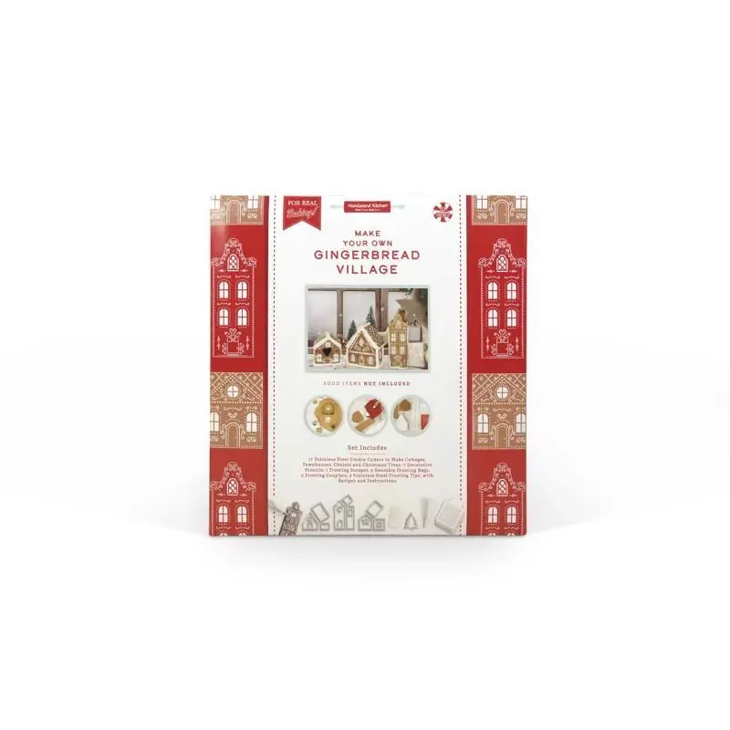 Handstand Kitchen Make Your Own Gingerbread House Box, Plastic/stainless Steel