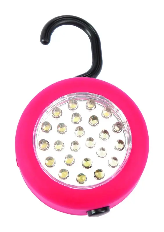 Home Plus Red Battery Powered LED Hanging Puck Light 1 Pk
