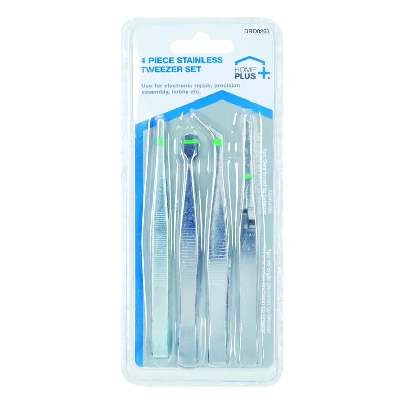 Home Plus Tweezers 4 Pc