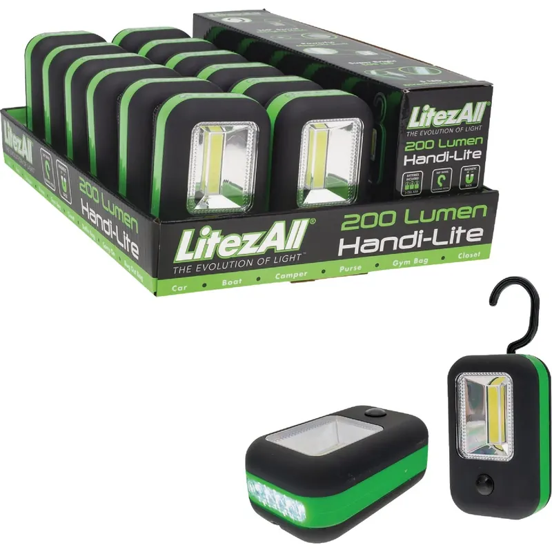 180 Lumens Assorted Led Work Light Flashlight With Aaa Batteries Included