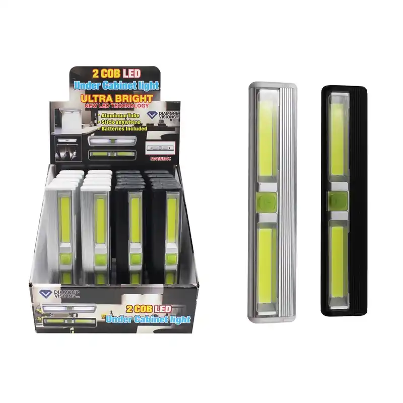 7 In. Assorted Battery Powered Cob Under Cabinet Light Strip 200 Lumens