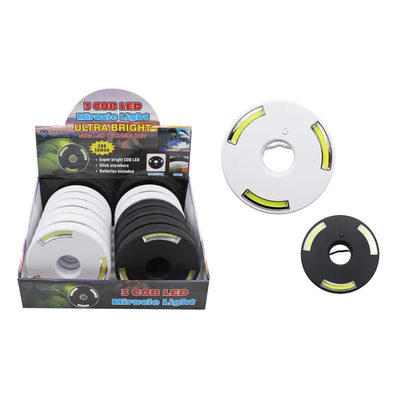 Diamond Visions 3 COB 200 Lm Assorted LED Flashlight AA Battery