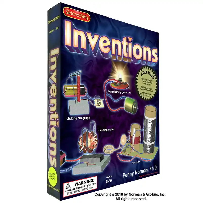 Science Wiz Inventions Kit Games/Science STEM Learning Invention Kit 1 Pk
