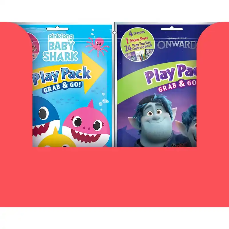 Mixed Baby Shark Coloring Book - Play Pack For Ages 3 And Up