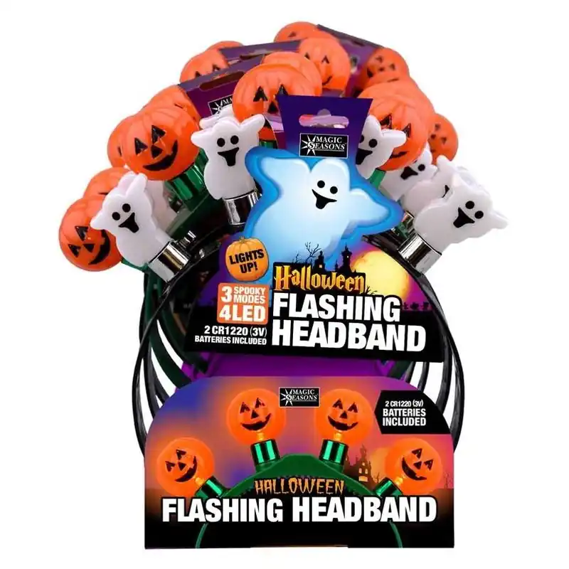 Shawshank LEDz Halloween Flashing Headband – Assorted Colors (1 Pack)