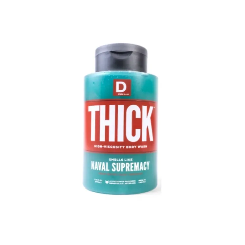 Duke Cannon Naval Diplomacy 18‑Oz Thick Liquid Shower Wash – Exfoliating, Sulfate‑Free