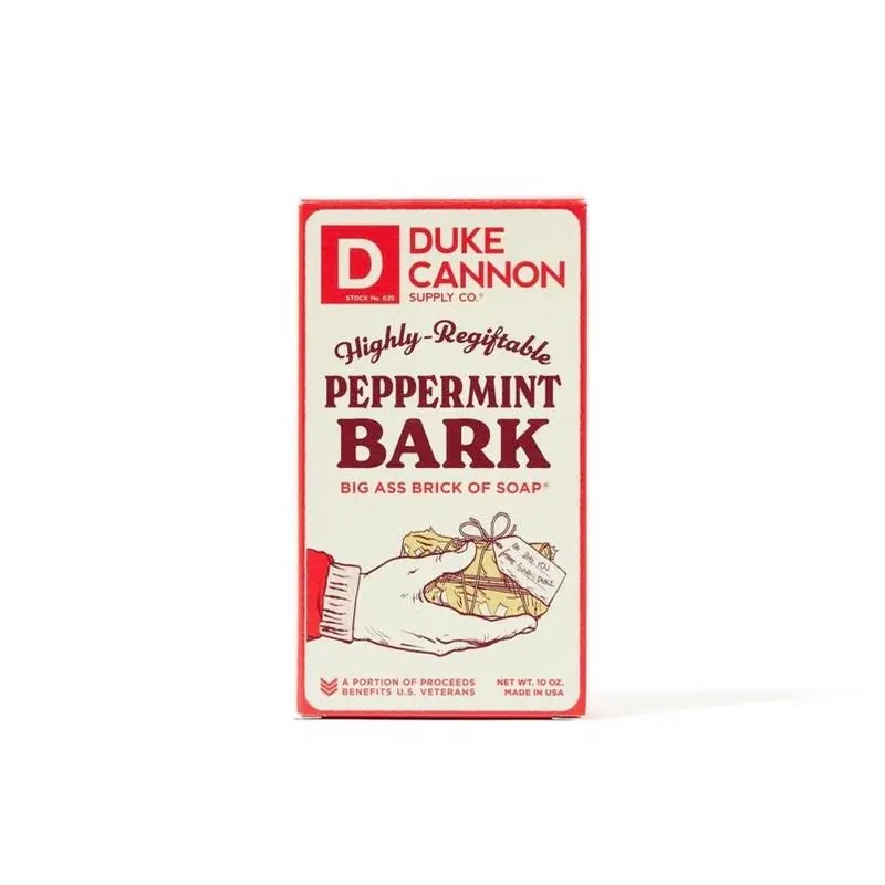 Duke Cannon Peppermint Bark Holiday Bar Soap – 10 oz
