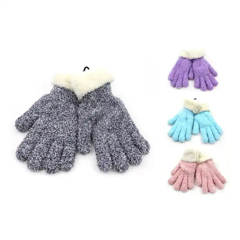 Diamond Visions Heat Max Winter Goods Fuzzy Sherpa Glove Acrylic 1 Pc