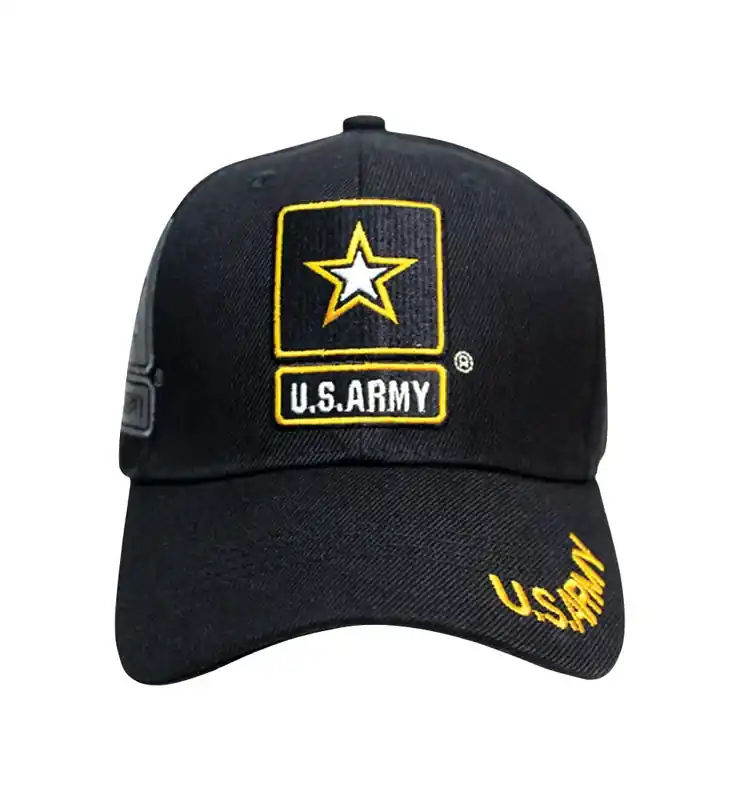 JWM U.S. Army Logo Baseball Cap Black One Size Fits All