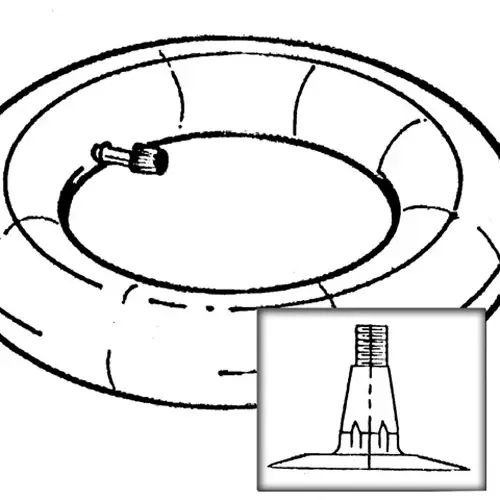 16 X 6.50/7.50-8 Inner Tube With Straight Stem Tr13 For Rim Size 8