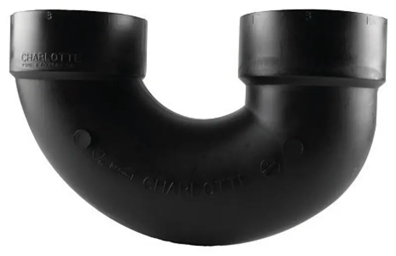Charlotte Pipe 1-1/2 In. Hub X 1-1/2 In. D Hub ABS U-Bend
