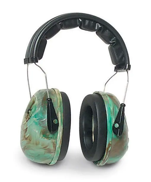 Nrr 25 Camouflage Hearing Protector Earmuff - Adjustable Overhead Design