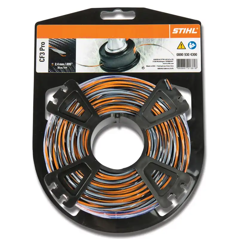 Cf3 Pro .105 In. D X 180 Ft. L Trimmer Line - Durable Polyamide