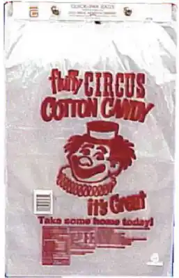 Gold Medal 18 In. H X 12 In. L Paper Printed Cotton Candy Bags 1 Pk