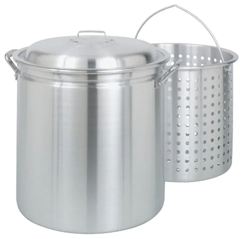 Bayou Classic Aluminum Grill Stockpot With Basket 60 Qt 1 Pk