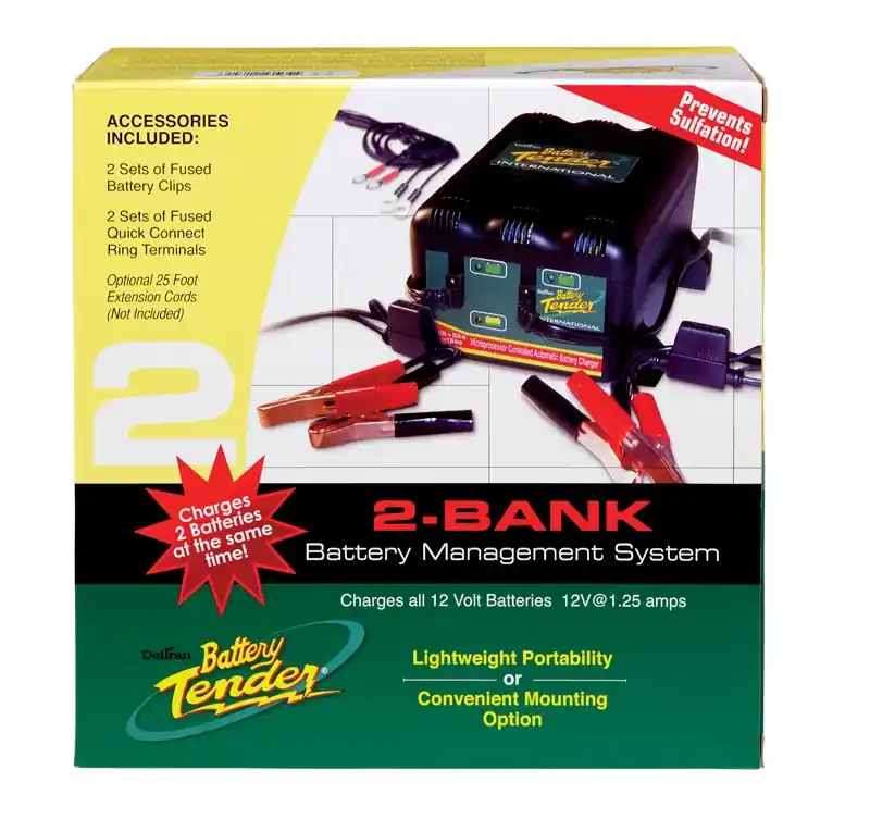 Automatic 12 Volt 1.25 Amps 2-bank Battery Charger Model 022-0165