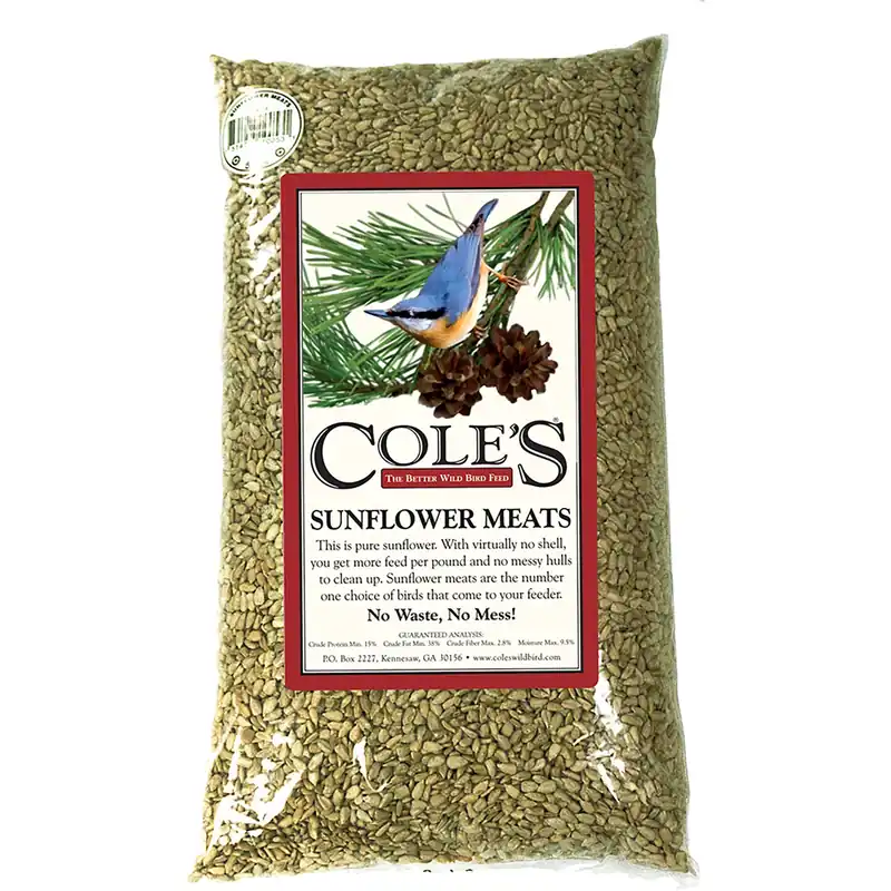 Wild Bird Food, Sunflower Meats, 5-Lbs.