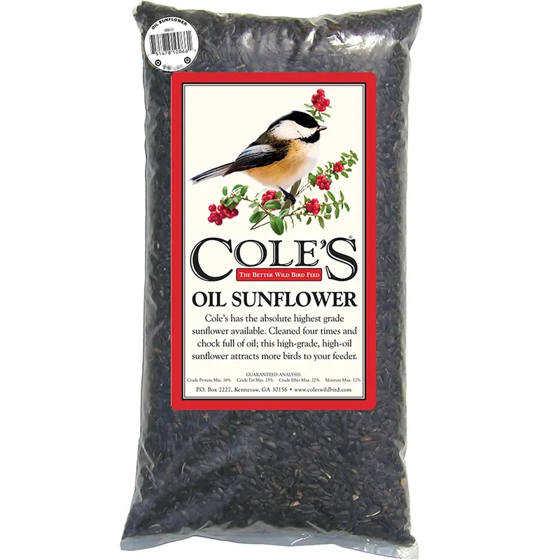 Wild Bird Food, Black Oil Sunflower, 8-Lbs.