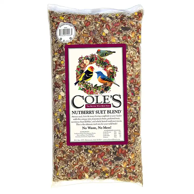 Wild Bird Food, Nut Berry Suet, 10-Lbs.